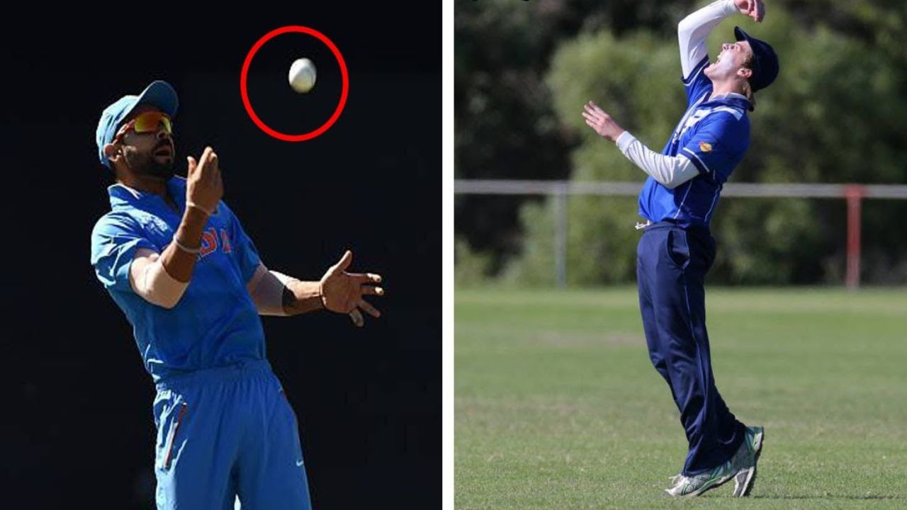 Why cricketers throw ball after catch